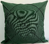 Capa Almofada Linho Drapeada Verde Grande
