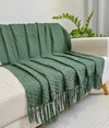 Manta em Algodão Colmeia Verde Oliva - comprar online