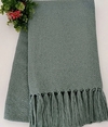 Manta Escamas em Algodão Verde Menta Grande 2.50x1.20 - comprar online
