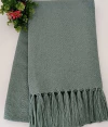 Manta Escamas em Algodão Verde Menta Grande 2.50x1.20 - comprar online