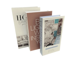 Kit 3 Caixa Livro Decorativo Porta Objetos Home - Le Fran Home Decor 