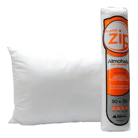 Almohada Inteligente Zip Coverfly 50 X 70 Vellon Siliconado