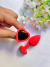 PLUG ANAL DE SILICONE - CORAÇÃO TAM (P) - comprar online