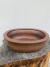 Vaso Literato Bege retangular em cerâmica com dimensões de 19x15x5 cm, ideal para bonsai.