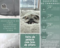 Cama Nuvem Pelúcia Luxo Branco com Azul - comprar online