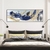 Quadro Decorativo Penas Azuis Flutuantes