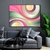Quadro Abstrato Ondas Circulares Cores Claras - Quadros Decorativos Podium - A Maior Marca De Quadros Decorativos do Brasil 