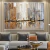 Quadro Abstrato Fragmentos De Ouro - comprar online