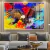 Imagem do Quadro Águia Colorida Abstrata