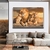 Quadro Decorativo Família De Leões Na Pedra na internet