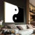 Quadro Yin Yang Preto E Branco - Quadros Decorativos Podium - A Maior Marca De Quadros Decorativos do Brasil 