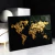Quadro Mapa Mundi 3d Dourado Black - Quadros Decorativos Podium - A Maior Marca De Quadros Decorativos do Brasil 