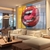 Quadro Boca Com Batom Vermelho