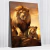 Quadro Mãe E Filhote De Leão - comprar online