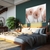 Quadro Decorativo Dente De Leão Tons Vermelhos - comprar online