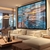 Quadro Decorativo Deck Madeira Mar Com Por Do Sol - loja online