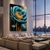 Quadro Vibrante Flor Azul