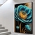Quadro Vibrante Flor Azul - comprar online
