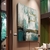 Quadro Elegância Verde E Dourada