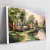 Quadro Casas Marrons Ao Lado Do Rio - comprar online
