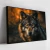 Quadro O Olhar Intenso Do Lobo - Quadros Decorativos Podium - A Maior Marca De Quadros Decorativos do Brasil 