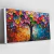 Quadro Sala Arvore Multicolor E Borboletas - Quadros Decorativos Podium - A Maior Marca De Quadros Decorativos do Brasil 