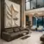 Quadro Sala Abstrato 3D Bege