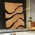 Quadro Sala Abstrato Ondas Pretas