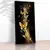 Quadro Sala Borboletas Gold Preto