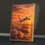 Imagem do Quadro Escritório Avião Pôr do Sol