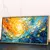 Imagem do Quadro Sala Abstrato Azul e Gold
