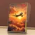 Imagem do Quadro Escritório Avião Pôr do Sol