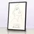 Quadro Sala Lavabo Line Art Feminina na internet