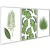 Quadro Trio sala folhagens fashion clean - comprar online