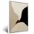 Quadro Sala Abstrato Curvas Neutras - comprar online