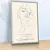 Quadro Suíte Rostos Line Art Nude - comprar online