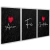 Quadro Trio amor fe gratidao - comprar online