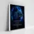 Quadro Sala Leão Azul Coragem - comprar online