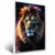 Quadro Sala Leão Neon Galaxy - Quadros Decorativos Podium - A Maior Marca De Quadros Decorativos do Brasil 