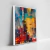 Quadro Sala Abstrata Com Quadrados - comprar online