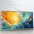 Quadro Sala Abstrato Azul e Gold - comprar online