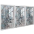 Quadro Trio flor azul na internet