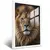 Quadro Sala Leão Realista Dark - comprar online