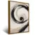 Quadro Sala Abstrato Espiral Bege - Quadros Decorativos Podium - A Maior Marca De Quadros Decorativos do Brasil 
