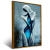 Quadro Escultura Abstrata Azul Luxo - Quadros Decorativos Podium - A Maior Marca De Quadros Decorativos do Brasil 