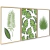Quadro Trio sala folhagens fashion clean - Quadros Decorativos Podium - A Maior Marca De Quadros Decorativos do Brasil 