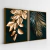 Quadro Duo Folhas Em Tons Green Vs Gold - Quadros Decorativos Podium - A Maior Marca De Quadros Decorativos do Brasil 