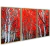 Quadro Trio sala floresta red - Quadros Decorativos Podium - A Maior Marca De Quadros Decorativos do Brasil 