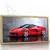 Quadro Escritório Ferrari Vermelha - Quadros Decorativos Podium - A Maior Marca De Quadros Decorativos do Brasil 