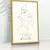Quadro Sala Lavabo Line Art Feminina - Quadros Decorativos Podium - A Maior Marca De Quadros Decorativos do Brasil 
